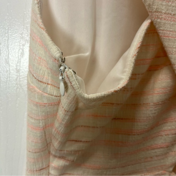 Loft Sleeveless Textured Dress in Ivory size 10 - Picture 5 of 10